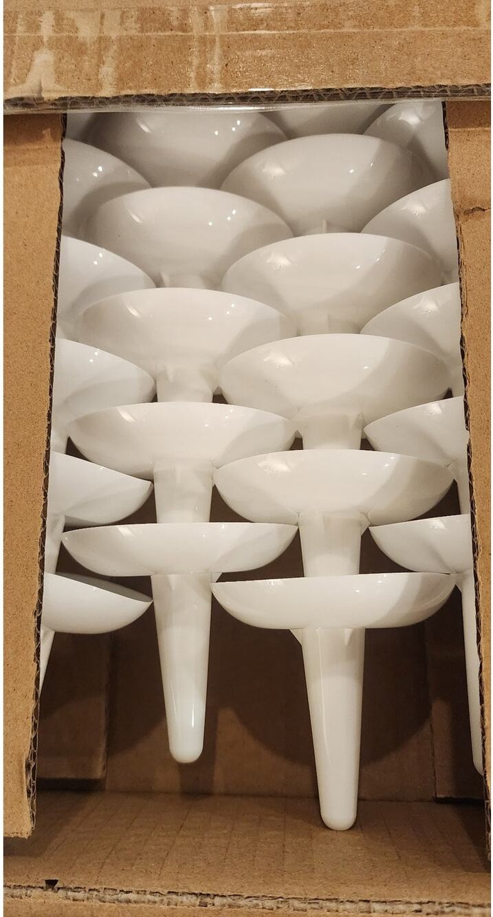50 Pack Clear Plastic Candle Holders Cups Containers for Votive Tealight Candles